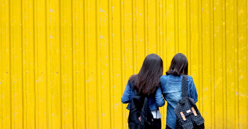 Backpacks - Two Women In Denim Jackets