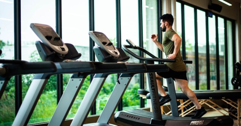 Gym Equipment - An on Treadmill