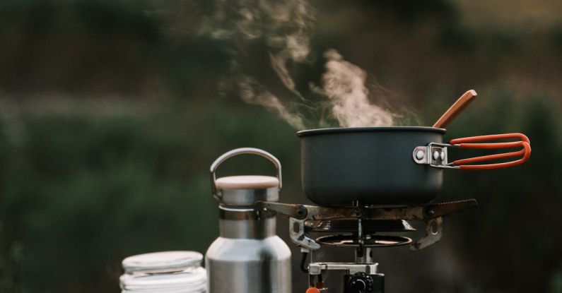 Camping Stoves - Cooking Pot on Gas Stove